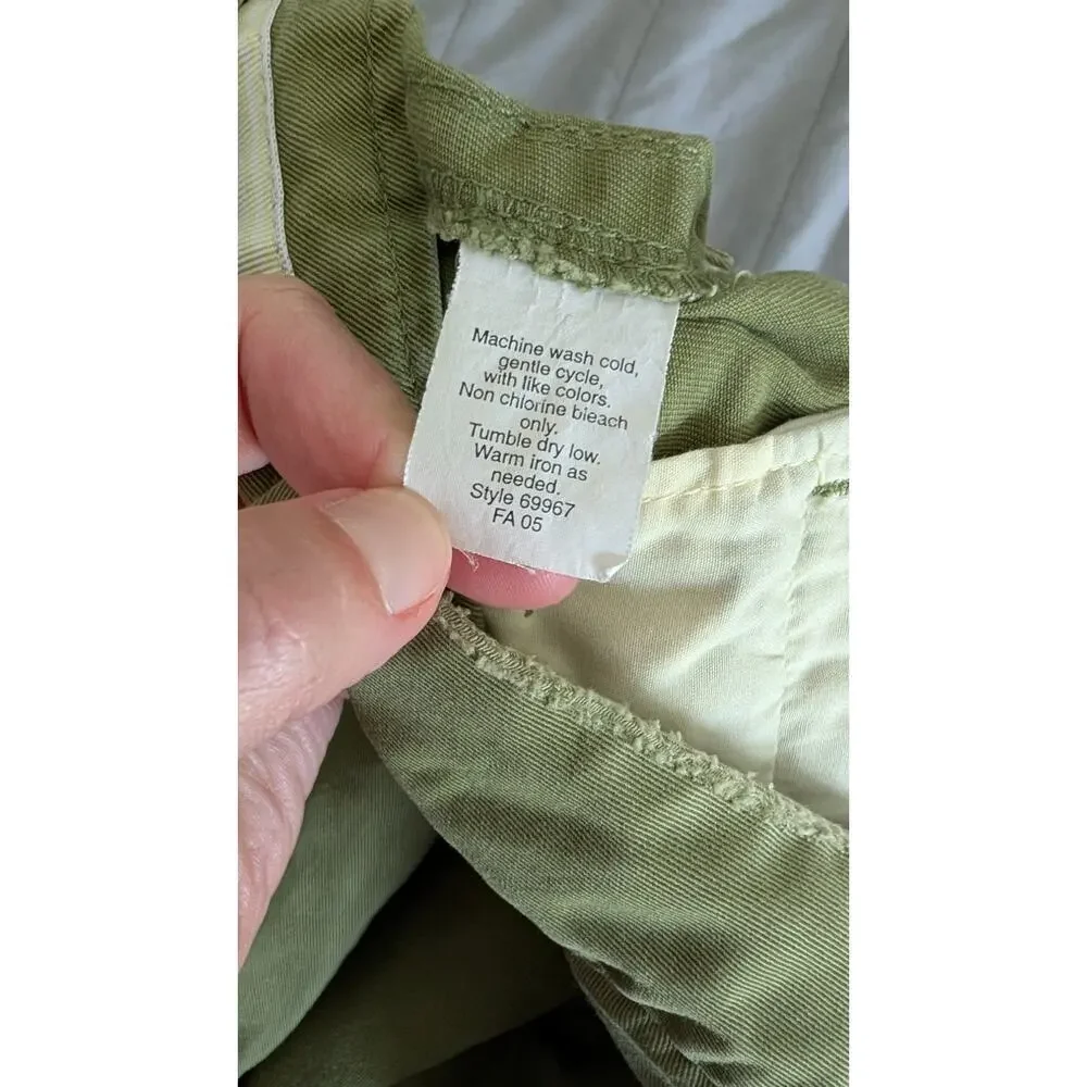 J. Crew Green Y2K Utility Skirt